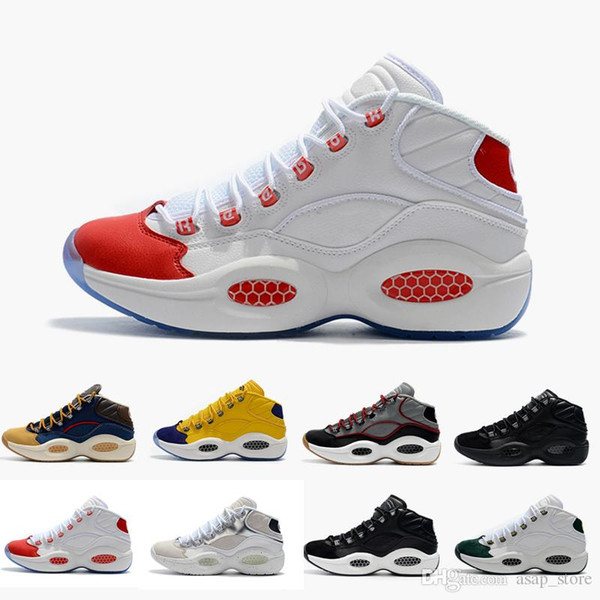 2019 Allen Iverson Question Mid Q1 Mens Basketball Shoes for High Quality Answer 1s Designer Athletic shoes luxury Elite Sneakers size 40-46