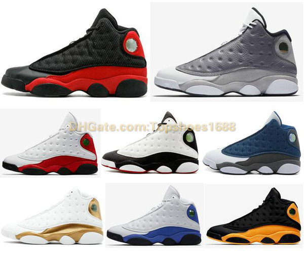 High Quality 13 Bred Chicago Flint Atmosphere Grey Men Women Basketball Shoes 13s He Got Game Melo DMP Hyper Royal Sneakers Size 36-46