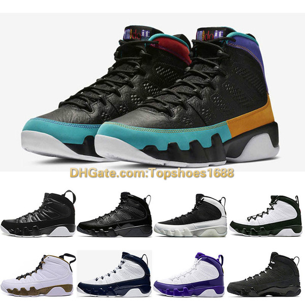 New Dream It,Do It Men basketball shoes 9s UNC LA Bred Space Jam Tour Yellow PE Anthracite sports trainers Sneaker size 7-12