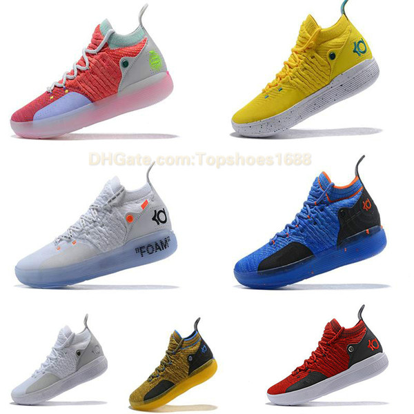 2019 KD 11 EP White Orange Foam Pink Paranoid Oreo ICE Mens Basketball Shoes Kevin Durant XI KD11 Trainers Sneakers Size 7-12