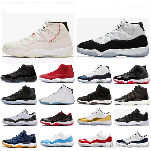 11 11s Mens Basketball Shoes New Concord 45 Platinum Tint Space Jam Gym Red Win Like 96 XI Designer Sneakers Men Sport Shoes 36-47