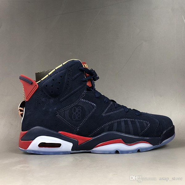 New 6 DB Doernbecher Midnight Navy Blue Suede Basketball Shoes for High Quality Men 6s Doernbecher Sports Sneakers