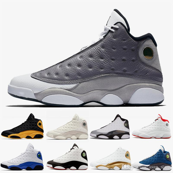 13 13s Mens Basketball Shoes Bred Chicago Flint Atmosphere Grey He Got Game Melo DMP Hyper Royal Sports Sneakers