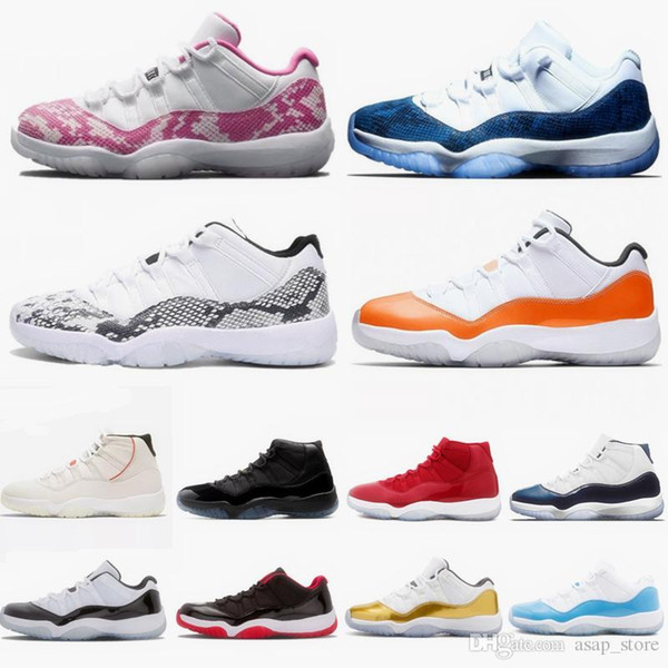 2019 11 11s Snakeskin Men Basketball Shoes Concord Platinum Tint Can and Gown Gym Red Bred Space Jam Womens Sports Designer Sneakers