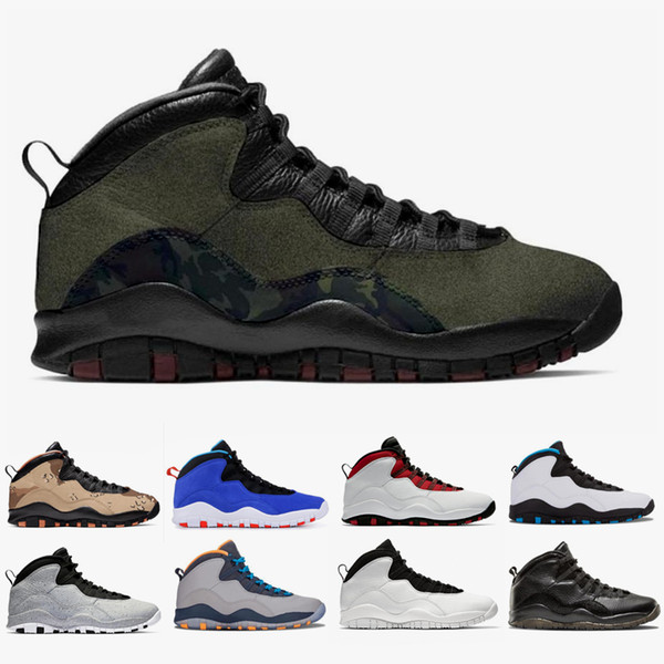 Mens Basketball Shoes Camo Pack 10s Desert Woodland Smoke Grey Tinker Westbrook Cement Cool Grey Orlando 10 Mens Sports Sneakers 7-13