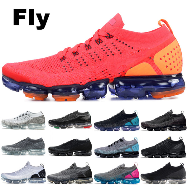 2019 Knit 2.0 Fly 1.0 Running Shoes Men Women BHM Red Orbit Metallic Gold Triple Black Designer Shoes Sneakers Trainers 36-45