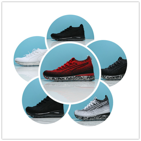 Men's Shoes New Sports Shoes Black Forest Popcorn Air Cushion Slow Shock Night Forest Particle Men's Air Cushion Sports Shoes40-46