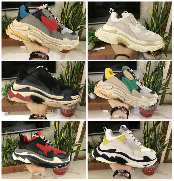 Designer Casual Shoes Fashion Dad Sneaker Paris Triple S Chaussures de course Sneaker Combination Soles Boots Street Footwear