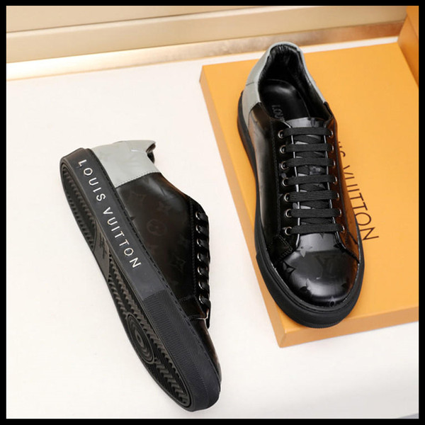 men's new leather breathable shoes low to help tie shoes men's outdoor travel lace original box packaging