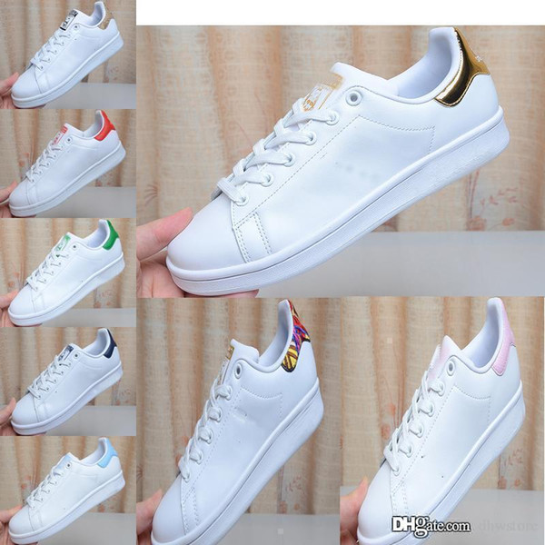 2019 Luxury Women Espadrilles Bowling Shoes Chaussure Homme Girl Women Men Comfortable Flat Designer Stan Chaussures Smith Sneakers