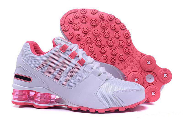 Free Shipping Womens Grils Pink Red Triple Black White Shox Climbing Shoes Avenue Deliver Current NZ R4 TLX US Size 5.5-8.5