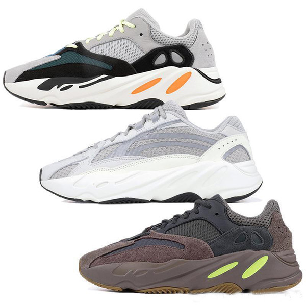 700 Wave Runner Mauve Inertia Running Shoes Kanye West Designer Shoes Men Women 700 Static Sports Seankers Size 36-46