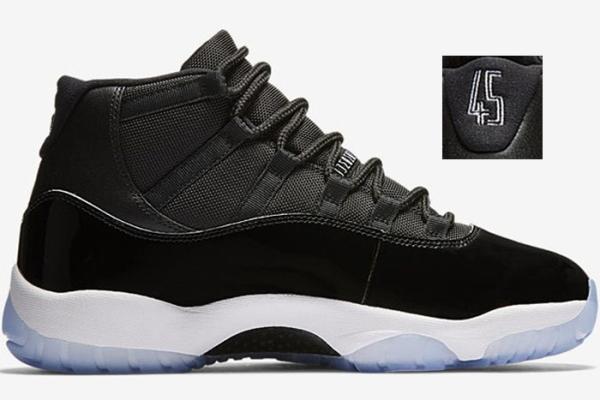 Women AR Kicks JXI 11 Space Jam 45 Black/Dark Concord-White With Jumpman Logo & Original Box, Free Shipping to USA