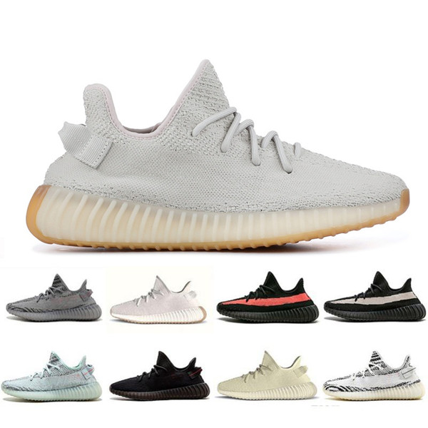 2018 New Butter Breds V2 Semi Frozen Tint Zebra Sesame Beluga 2.0 Cream White Kanye West Hiking Shoes Sport Sneakers