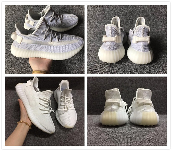 Static Reflective V2 Men Women Sports Shoes Grey Triple White Beluga 2.0 Kanye West stripe woven mens womens Designer Sneakers