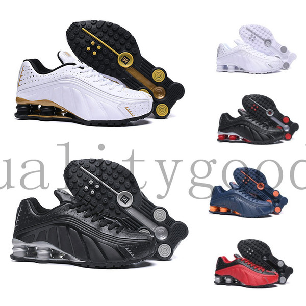 Free shipping Classic sports shoes For Men r4 2019 white shox Size Eu40-45