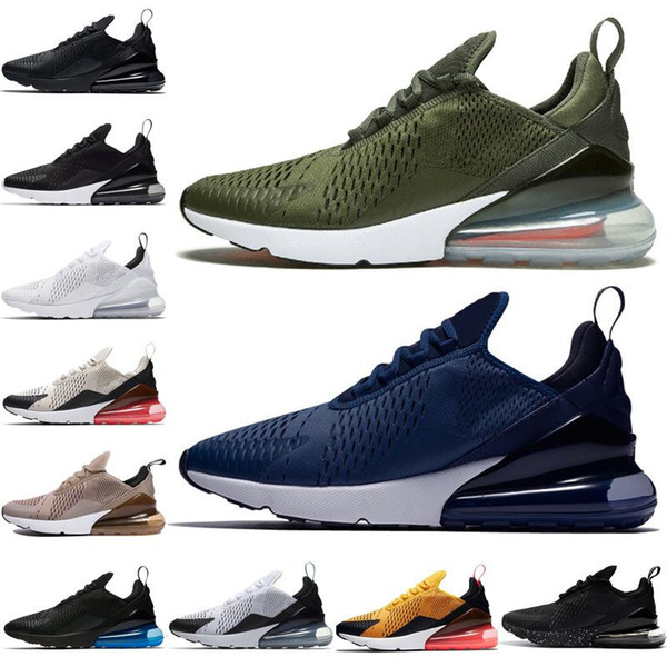 270 Cushion Shoes Sneakers Black Volt Black White Core White Medium Olive 27C Trainer Sport Designer Shoes 36-45