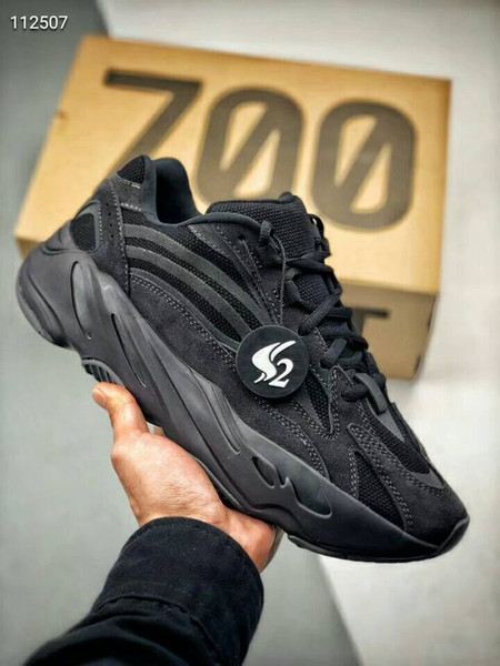 Hot 700 V2 Vanta Wave Runner Kanye West men women Running Shoes FU6684 outdoor sports casual shoes With Original Box size 36~47