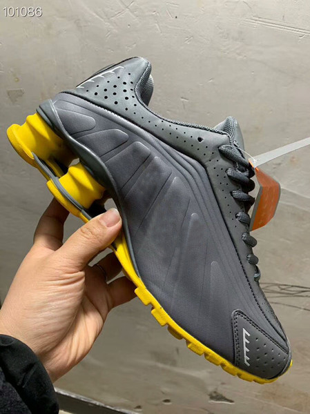 2019 The latest Chaussures R4 Nz men's designer Sports Sneakers Zapatos Hombre Shox men's casual shoes with box