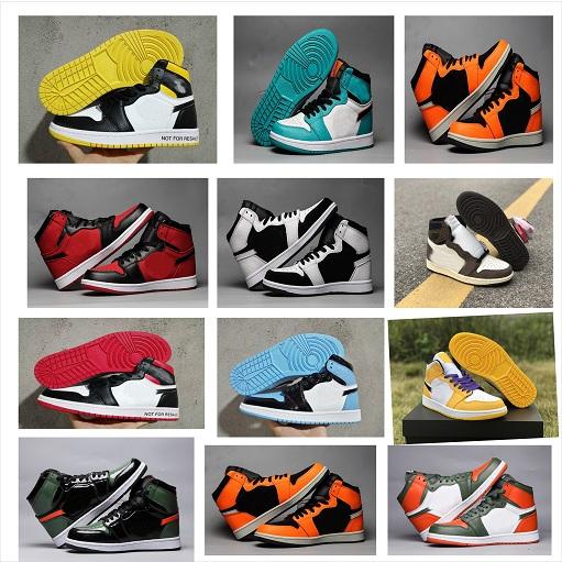 New 1Cactus Jack High OG Bred Toe Banned Game Royal Light Bone 1 SP Gina casual Shoes Men Sneakers High Quality With Box