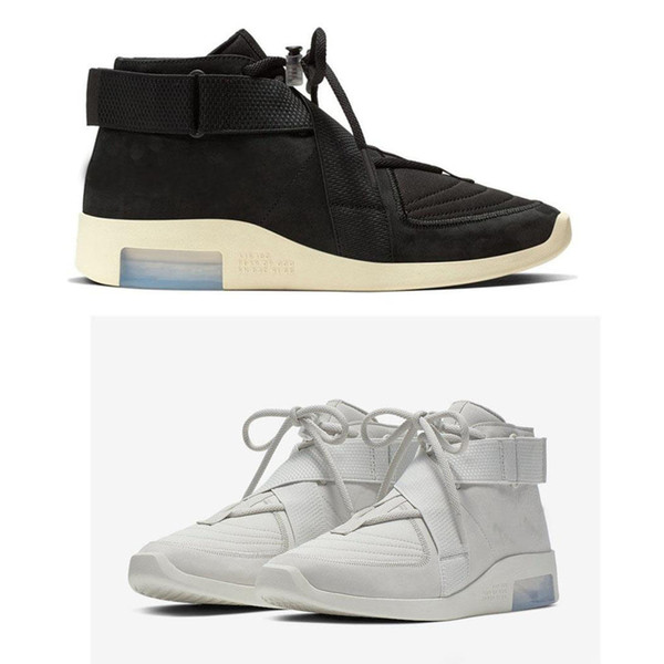 Release Authentic Air Fear of God 180 Raid Light Bone White Black Moccasin Particle Beige Men Basketball Shoes AT8087-001