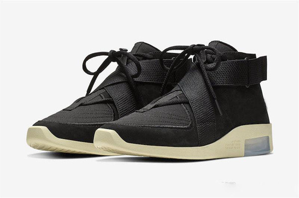 Best Authentic Air Fear of God 180 Raid Light Bone White Black Men women Basketball Shoes outdoor casual Sneakers AT8087-001