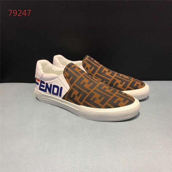 Luxury casual shoes fashion flat sneakers men shoes breathable comfortable shoes letters pattern original box 