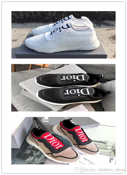 Luxury design top quality couple sneakers real leather running comfortable shoes with lace up breathable fashion lover shoes size 35-46 h380