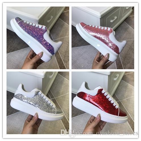 Promotion Fashion Casual Shoes Flats Thick Sole Leather Walking Shoes With Bright Pieces Outdoors Daily Dress Party Sneakers