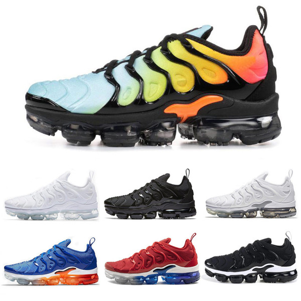 Hot USA Game Royal TN Plus Designer Sneaker Running Shoes Triple Black White Volt Violet Sliver Gradient Men Women ALUMINUM Sunset Trainers