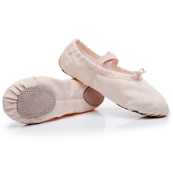 Yoga Flats Gym Ballerina Ballet Dance Shoes School Girls Women Ladies Female Canvas Kids Children Performance Big Size22-44 Soft Sneakers