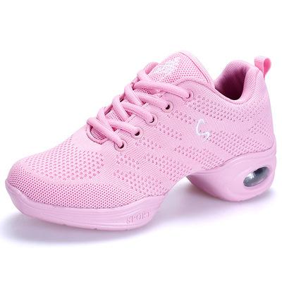 Square Dance Shoes Jazz Sailor Spring Ghost Step Women Adult Women's Soft Bottom Shuffle Dance Shoes Portability sweat absorption New shoe