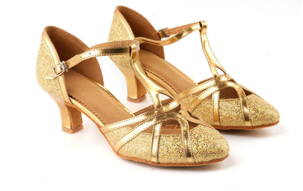 Latin Tango Dancing Shoes Women For Girl Ballroom Indoor Shoes Shoes Heel Hight 5.5cm