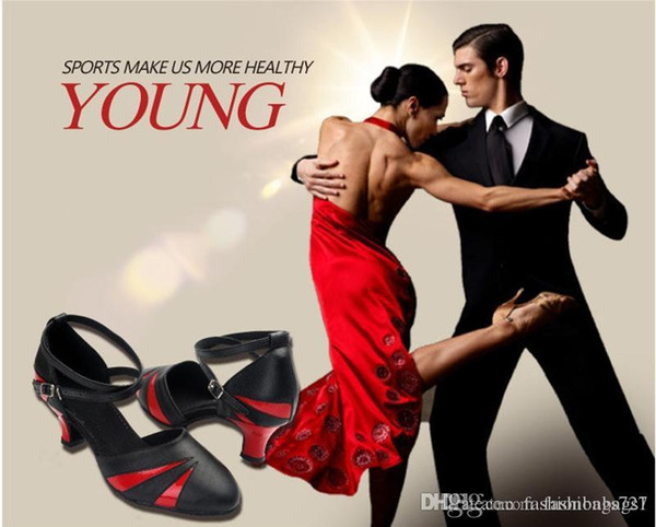 Adult Shoes Latin Tango Women's Ballroom Indoor Dance Modern Ballroom Color Matching Dance Shoes