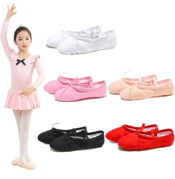 12pcs Dance Shoes Dancing Child Gril Danse Soft Bottom Women Trainers Classical Claw Soft Ballet Shoes Training Lady Designer Triple Shoes