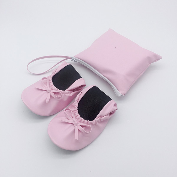 Hot sale sweet roll up lady shoes with free bag