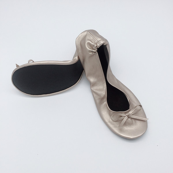 Pu Upper Material and Pu Insole Material women fold up shoes