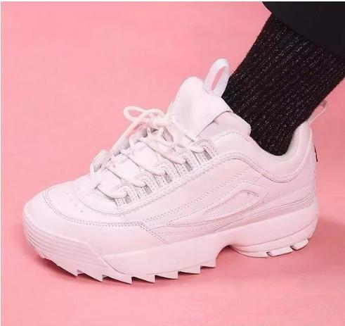 Disruptors II 2 Women Men Running Shoes Triple White Black Grey Pink Special Section Sports Sneaker Increased Fashion Casual Shoe Size 36-44