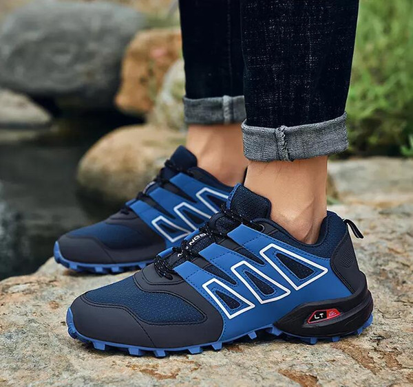 2019 Fashion Speed cross 3 CS III Running shoes Black Blue Gray Men Outdoor Speed Cross 3s Hiking mens sports sneakers 40-47