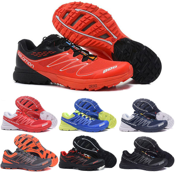 original Speed cross S-Lab CS lab Men Running Shoes luxury mens sports Outdoor black red blue Sneaker Speed Athletic Zapatillas Hombre Shoes