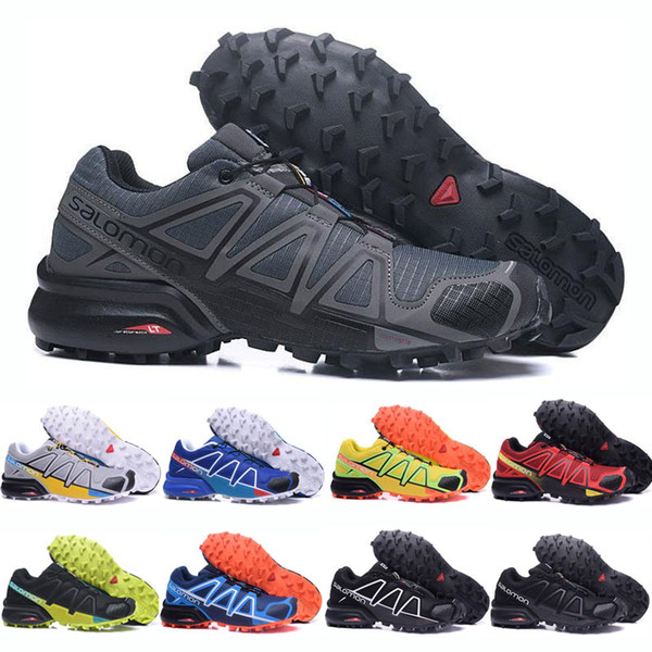 Cheaper Speed Cross 4 CS IV Outdoor Mens Red Black Blue Hinking Sports Shoes Speed Crosspeed 4 Running Shoes Trainer Sneakers eur 40-46