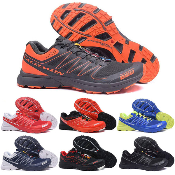 Mens Speed Cross S-Lab CS Men Running Shoes Lab SpeedCross Outdoor Walking Sneaker Black Blue Red Mens Designer Trainer Sports Hiking Shoes