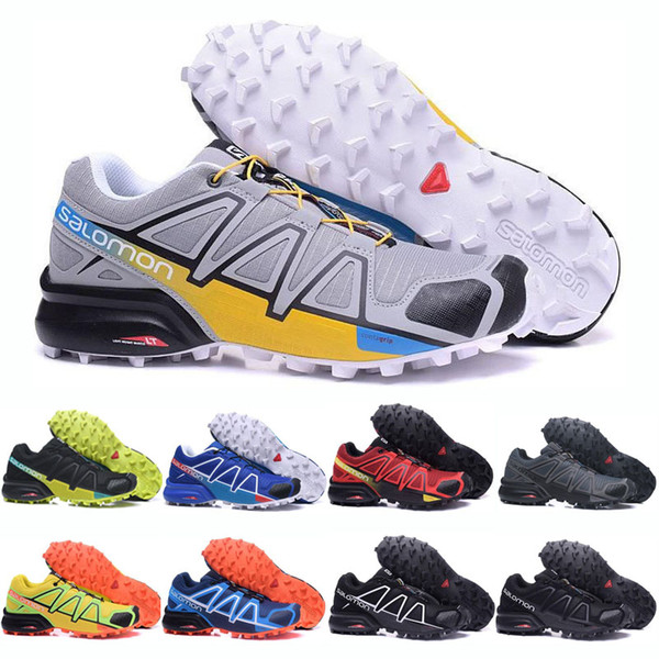 Luxury Speed cross 4 CS V Mens Running Shoes Triple balck white Outdoor Sports Zapatillas trainer Speed Crosspeed 4 Jogging Sneaker Shoes