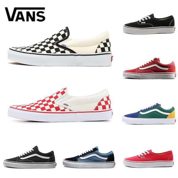 Original Old Skool Sk8 Fear OG classic Men Women Canvas Sneakers CHECKERBOARD RED Black White YACHT CLUB MARSHMALLOW Skate Casual Shoes