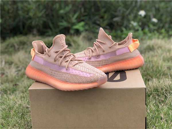 2019 New V2 Clay EG7490 Kanye West Running Shoes,Limited True Form EG749 Hyperspace EG7491 Static EF2905 Athletic Sneakers size36-46