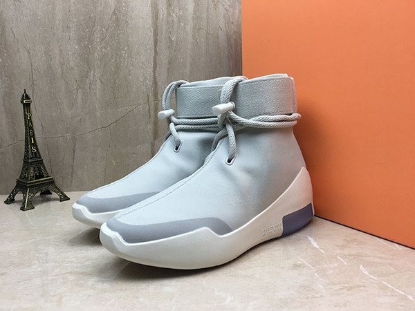 Hot sell Fear of God SA AT9915-002 men women Light Bone cleaner design Zoom high casual Shoes size 36-46