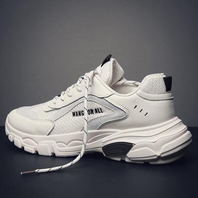 2019 new breathable non-slip sports shoes for men fashion designer mesh running shoes for youth leisure small white shoes