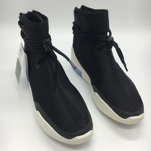 Fear of God 1 Shoot Around Black Sail Men Designer Sneakers Zoom white Fear of God SA mens Sports Designer Sneaker