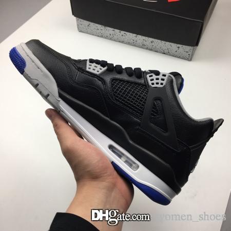 Luxury Retros Shoes 4 motorsport drops tomorrow womens shoes Men Women 4s black Blue mens Casual Shoes 308497-006