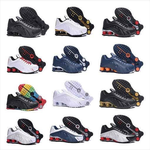 Shox R4 in True Berry 2019ss New Shox R4 Designers Mens Running Shoes Luxuries NZ Sneakers Triple Black White OG Sport shoes